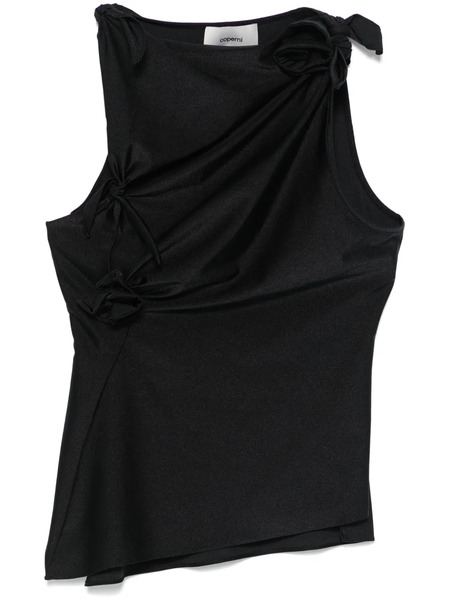  Coperni Asymmetric Flower Top - Black 