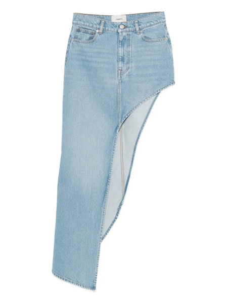  Coperni Asymmetric Panel Skirt - Blue 