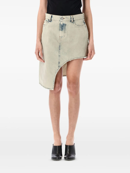  Coperni Asymmetrical Denim Skirt - Grey 