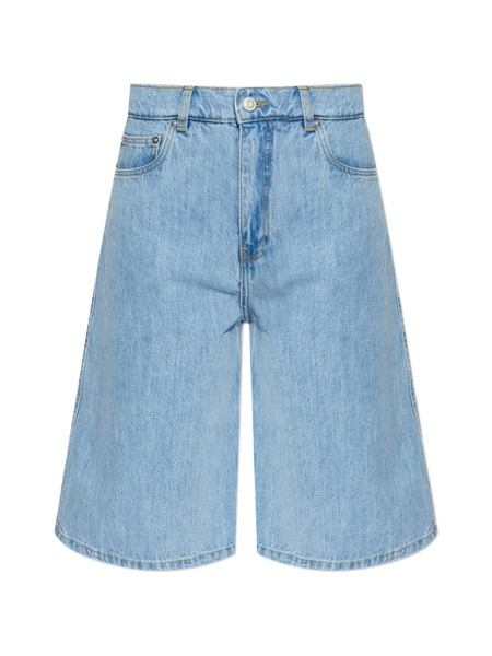  Coperni Belt-detail Shorts - Blue 