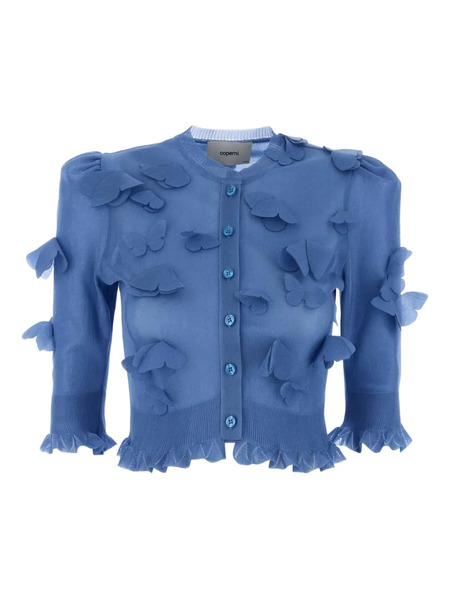  Coperni Butterfly Cardigan - Blue 