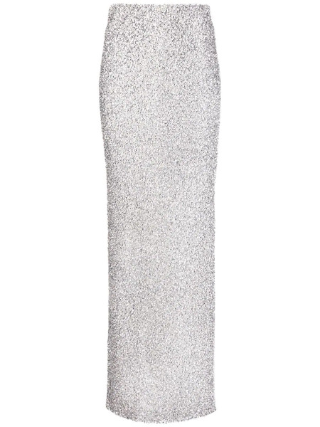  Coperni Crystal-embellished Maxi Skirt - Silver 