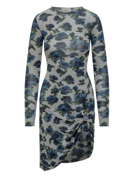  Coperni Floral Knot Midi Dress - Blue 