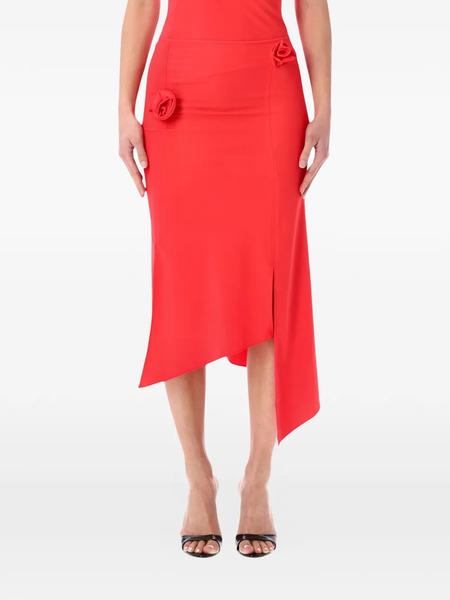  Coperni Flower Midi Skirt - Red 