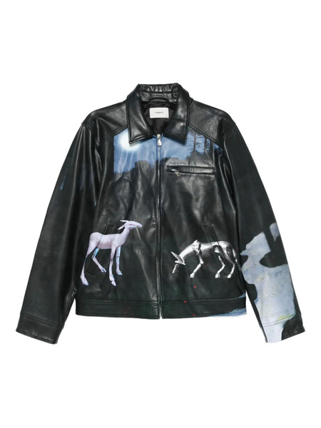  Coperni Graphic-print Jacket - Black 
