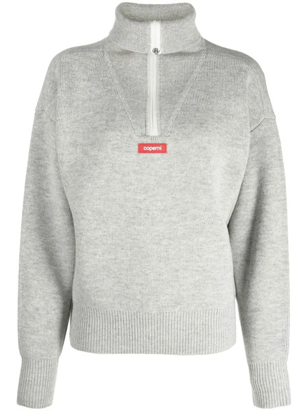 Coperni Half-zip Jumper - Grey 