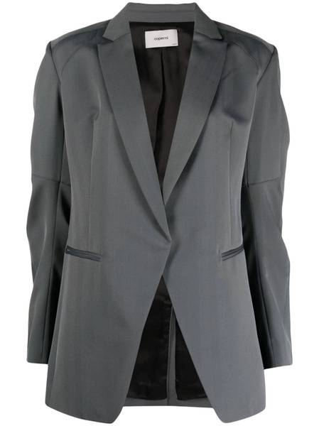  Coperni Herringbone-pattern Biker Blazer - Black 