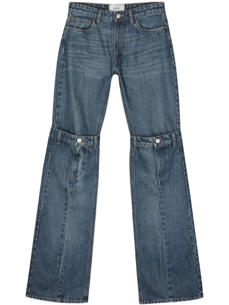  Coperni Layered-design Cotton Jeans - Blue 