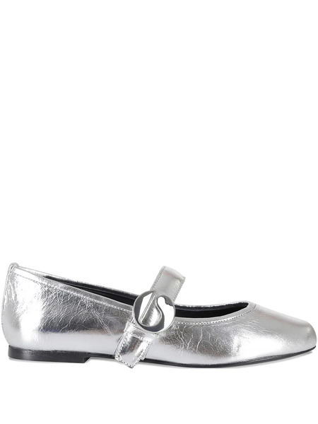  Coperni Leather Ballet Flats - Silver 