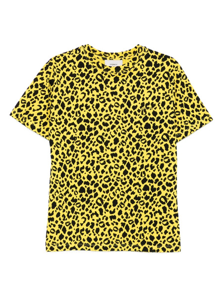  Coperni Leopard-print Boxy T-shirt - Yellow 