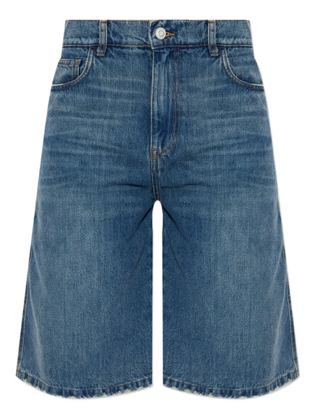  Coperni Logo-belt Shorts - Blue 