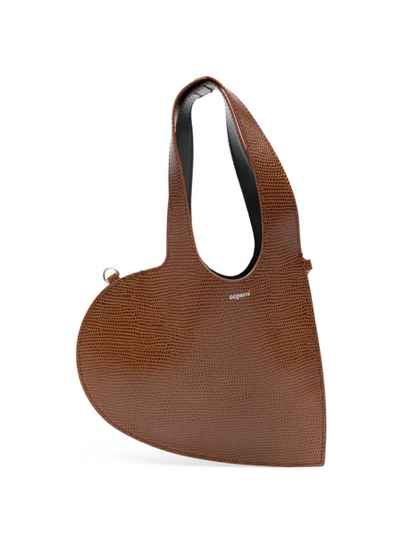  Coperni Mini Heart Tote Bag - Brown 