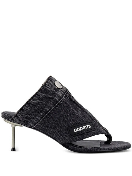  Coperni 60mm Open Thong Sandals - Grey 