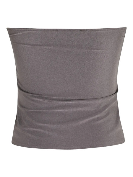  Coperni Multi-buckle Strapless Top - Grey 