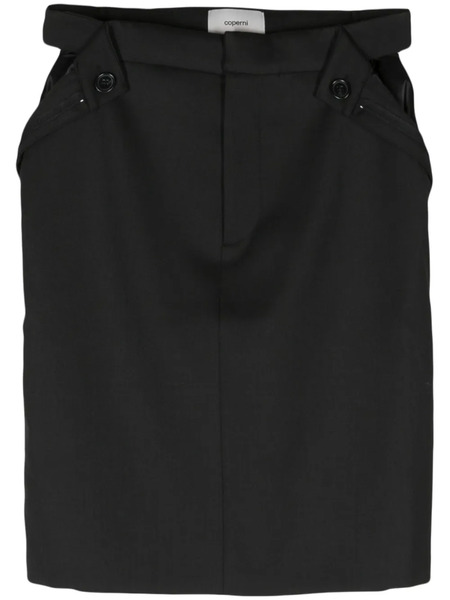  Coperni Open Hip Pencil Skirt - Black 