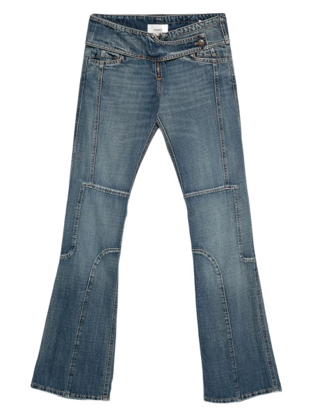  Coperni Panelled Flared Jeans - Blue 