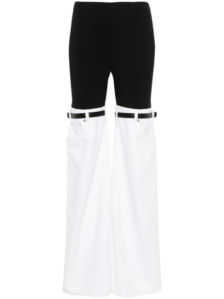  Coperni Panelled Flared Trousers - Black 