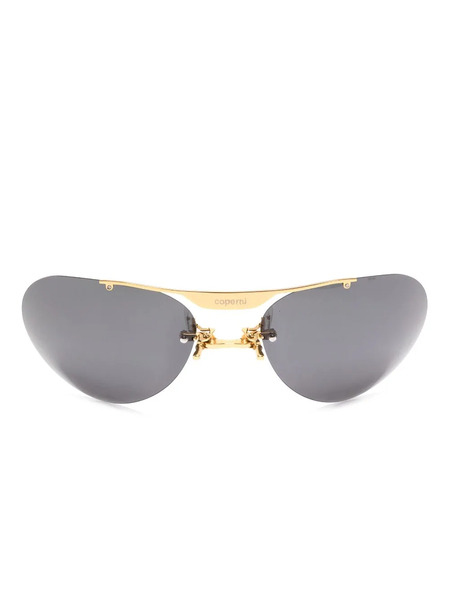  Coperni Pilot-frame Clip-on Sunglasses - Black 