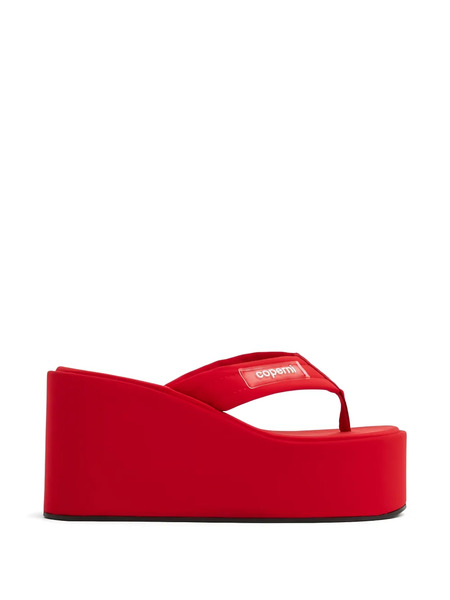  Coperni Platform Thong Sandals - Red 
