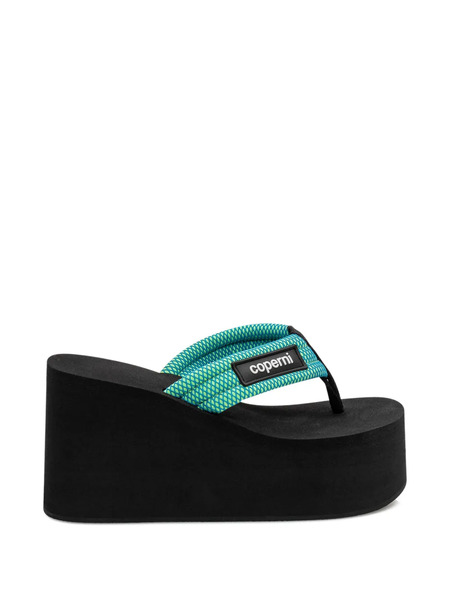  Coperni Platform Wedged Sandals - Blue 