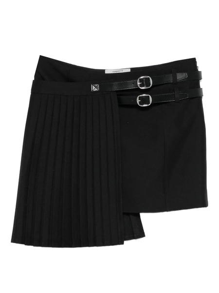  Coperni Pleated Belted Mini Skirt - Black 