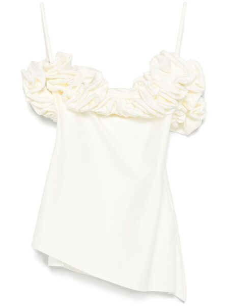  Coperni Ruffled Top - White 