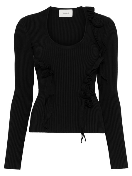  Coperni Scoop-neck Top - Black 
