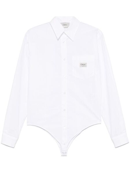  Coperni Shirt-style Bodysuit - White 