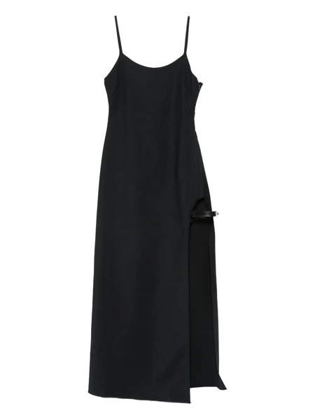  Coperni Side-split Strap Midi Dress - Black 