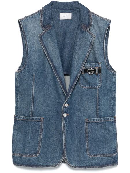  Coperni Sleeveless Denim Jacket - Blue 