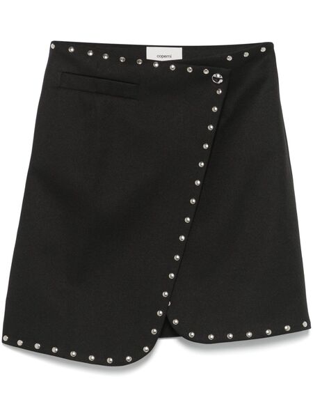  Coperni Studded Wrap Mini Skirt - Black 