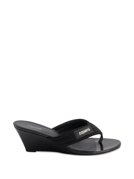  Coperni Thong Wedge Sandals - Black 