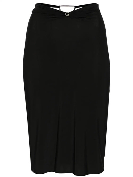  Coperni Triangle-hardware Midi Skirt - Black 