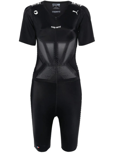  Coperni X Puma Rubberised-logo Playsuit - Black 