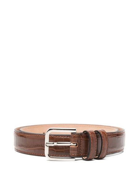  Cordera Crocodile-effect Belt - Brown 