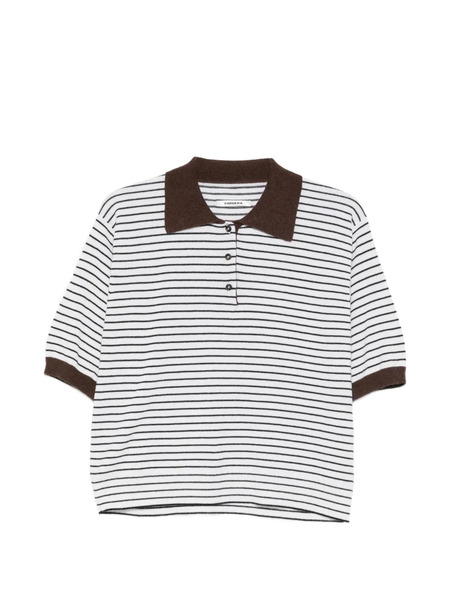  Cordera Striped Polo Shirt - White 