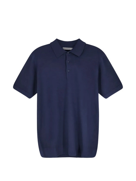  Corneliani Buttoned Polo Shirt - Blue 