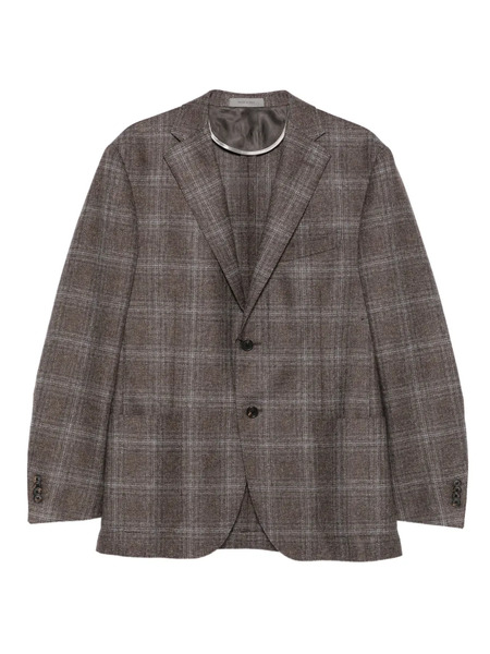  Corneliani Checked Two-button Blazer - Brown 
