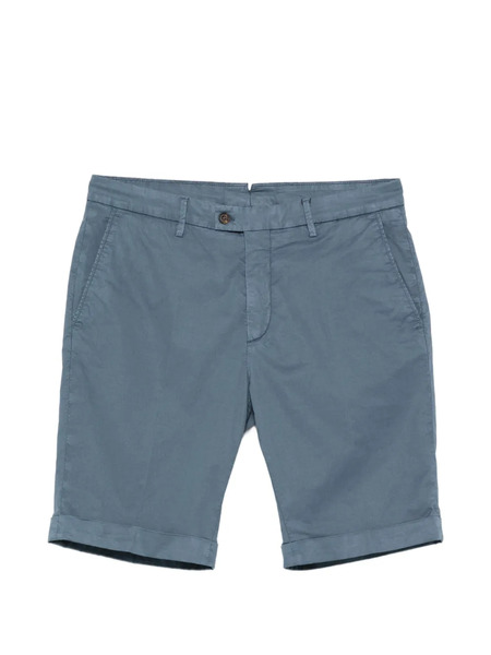  Corneliani Cuffed Tailored Shorts - Blue 