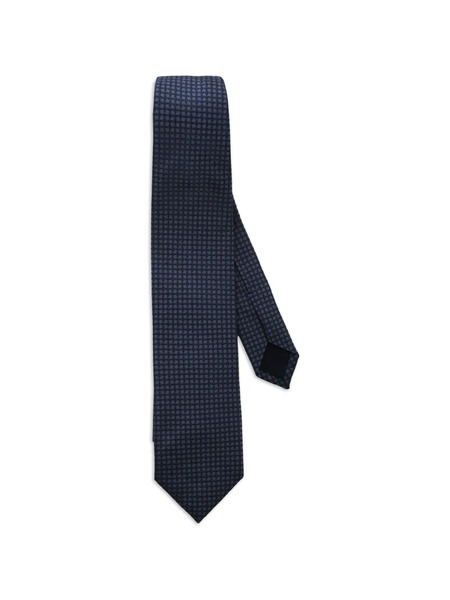  Corneliani Dotted Tie - Blue 