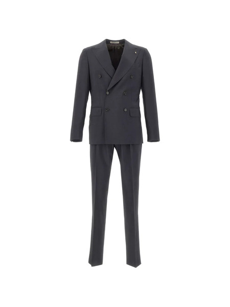  Corneliani Double-breasted Suit - Black 