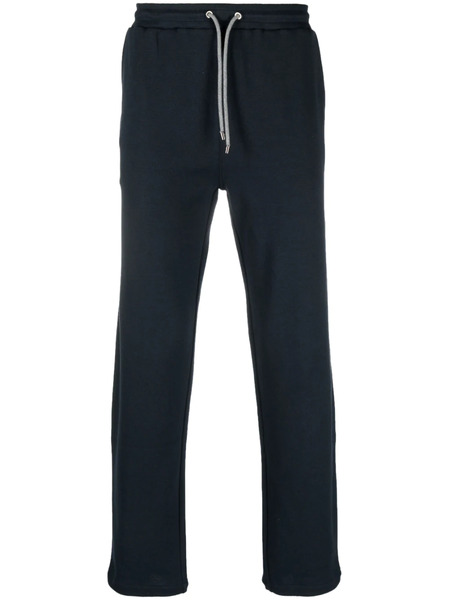  Corneliani Drawstring Cotton Track Pants - Blue 