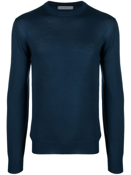  Corneliani Fine-knit Wool Jumper - Blue 