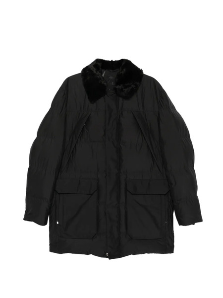  Corneliani Fur Collar Pocket Jacket - Black 