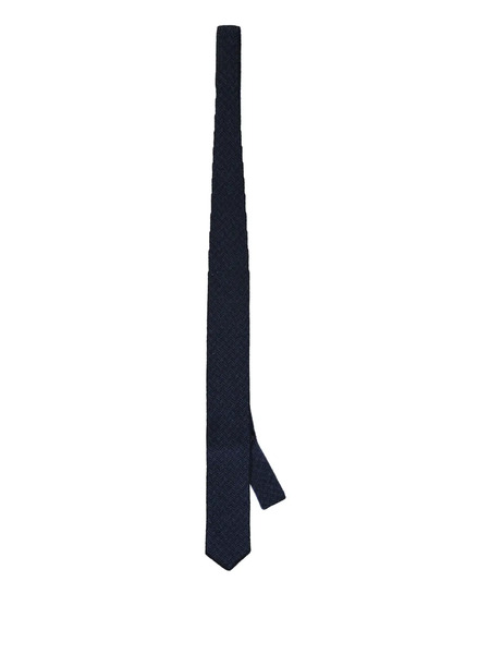  Corneliani Knitted Tie - Blue 