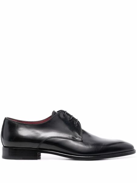  Corneliani Leather Derby Shoes - Black 