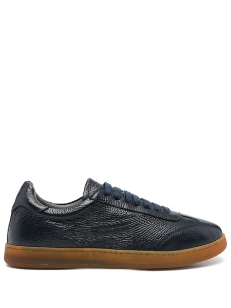  Corneliani Leather Low-top Sneakers - Blue 