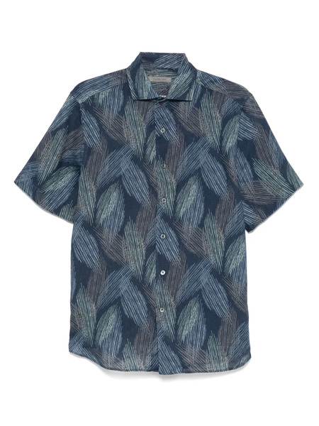  Corneliani Linen Shirt - Blue 