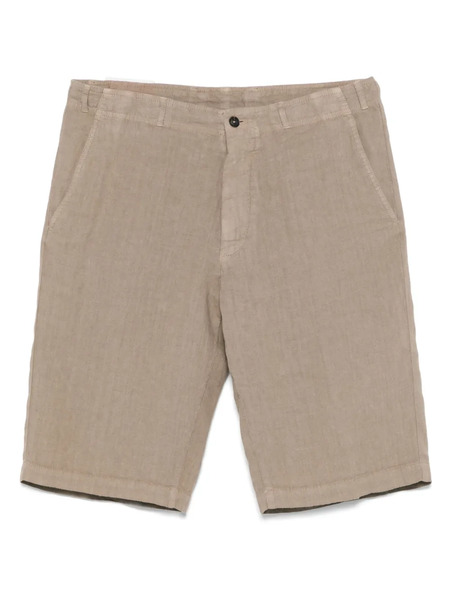  Corneliani Linen Shorts - Brown 