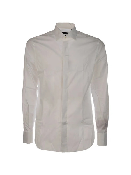  Corneliani Long-sleeve Shirt - White 